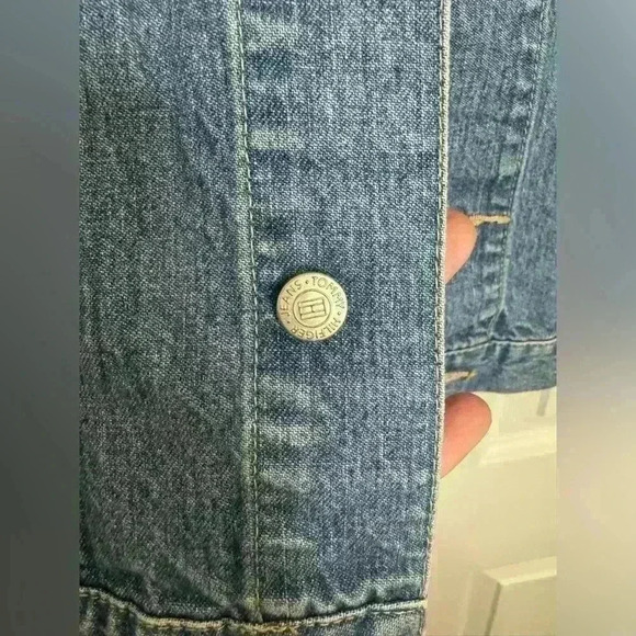 Tommy Hilfiger jean jacket small Y2K denim blue - Picture 4 of 6